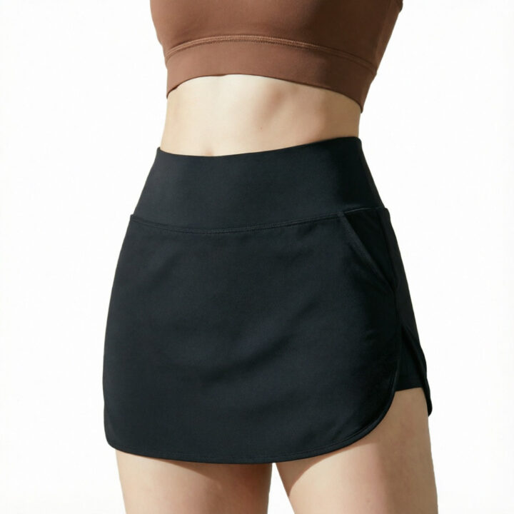 High-Stretch Tennis Skort with Side Pocket