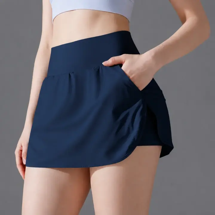 High-Stretch Tennis Skort with Side Pocket