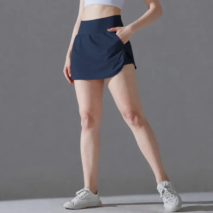 High-Stretch Tennis Skort with Side Pocket styled scene