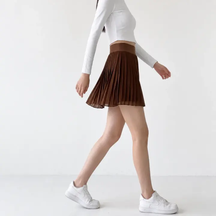 High-Waist Pleated Active Skirt for Women | Soft Stretch