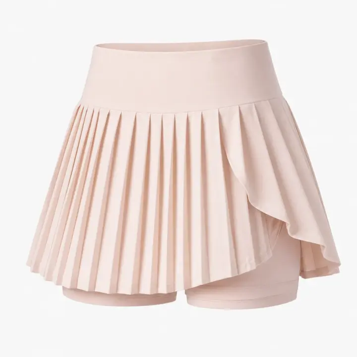 High-Waist Pleated Active Skirt with Pocket Detail