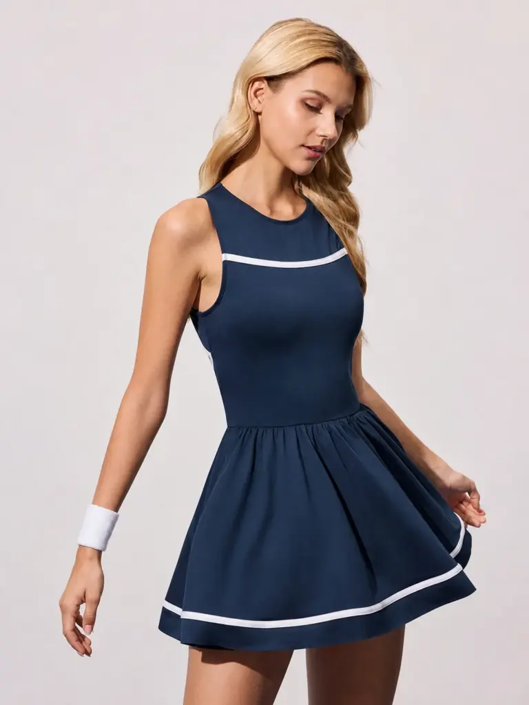 Blue Women’s Active Skirt for Tennis, Golf & Training fabric detail